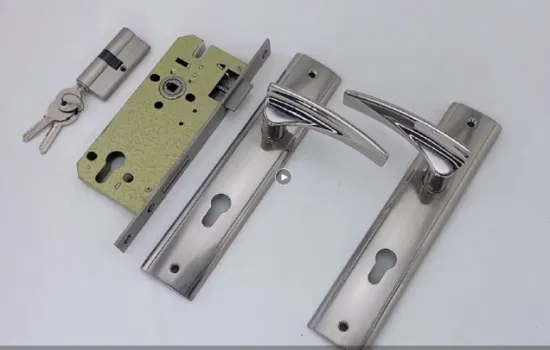Moderna maniglia per serratura in lega di zinco a mortasa